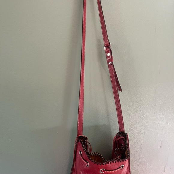 Patricia Nash Red Crossbody Bag with Fringe - Picture 5 of 8